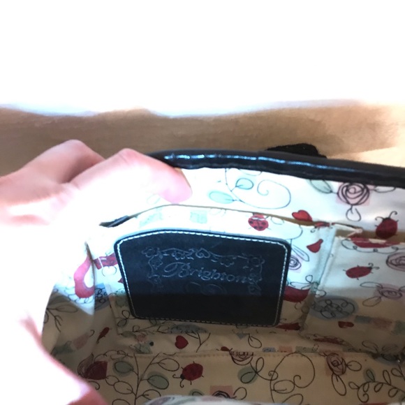 Brighton Straw Shoulder Bag w/ Leather Handle - Picture 5 of 8